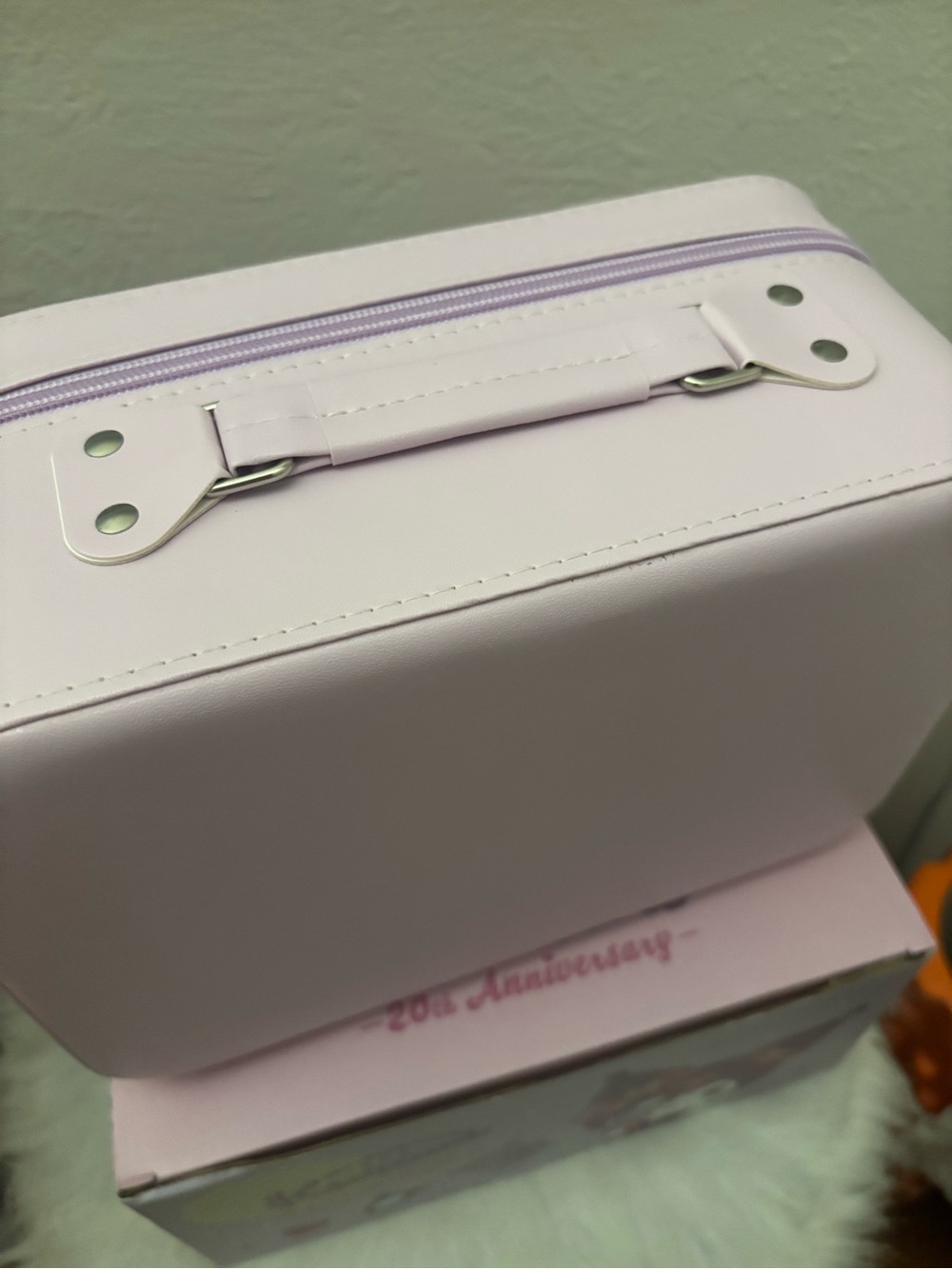 Sanrio Kuromi Pink and Purple 20th Anniversary Leather Makeup Carry Case - Picture 5 of 8